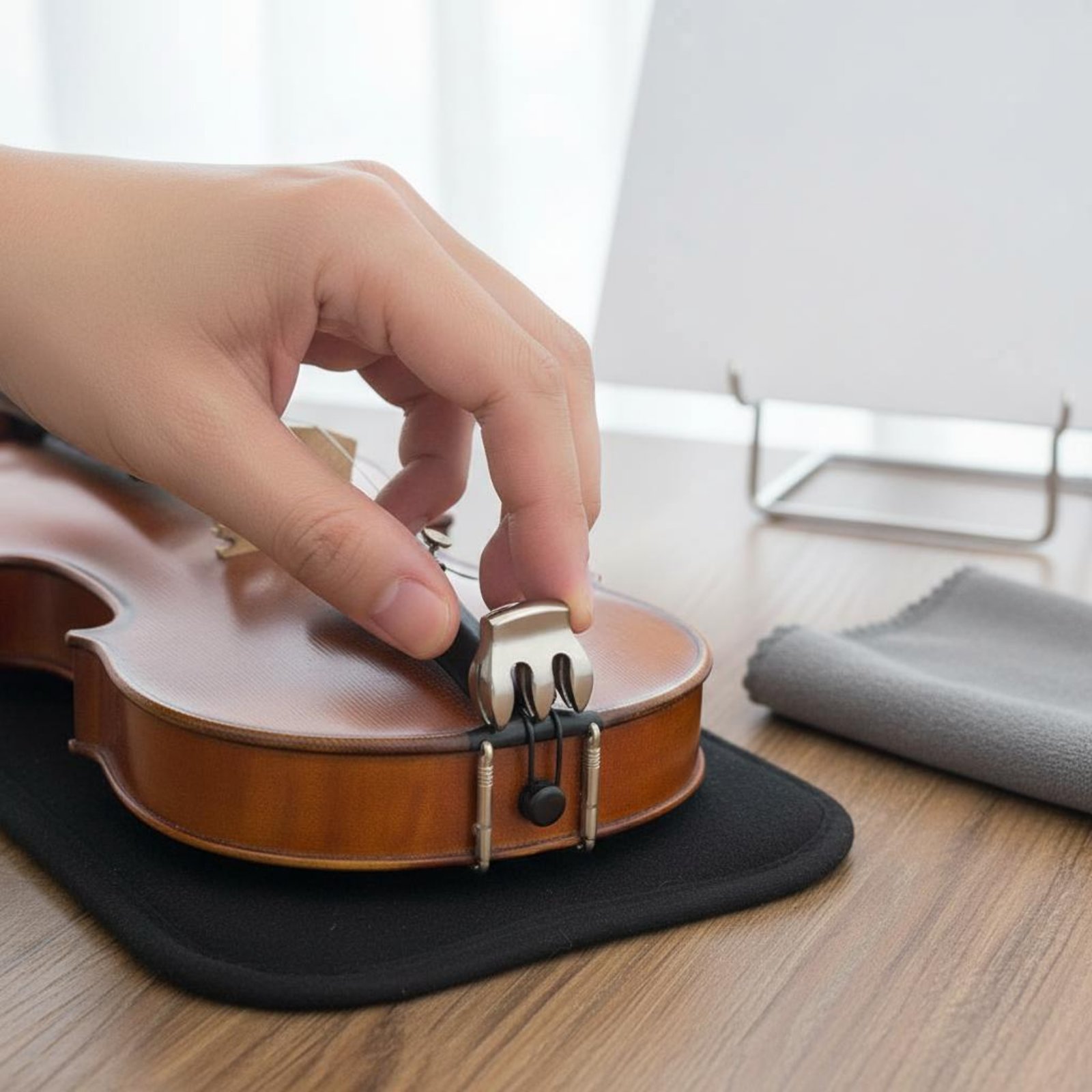 Musical Instrument Accessories - Metal Violin Mute Reduces Volume Violin