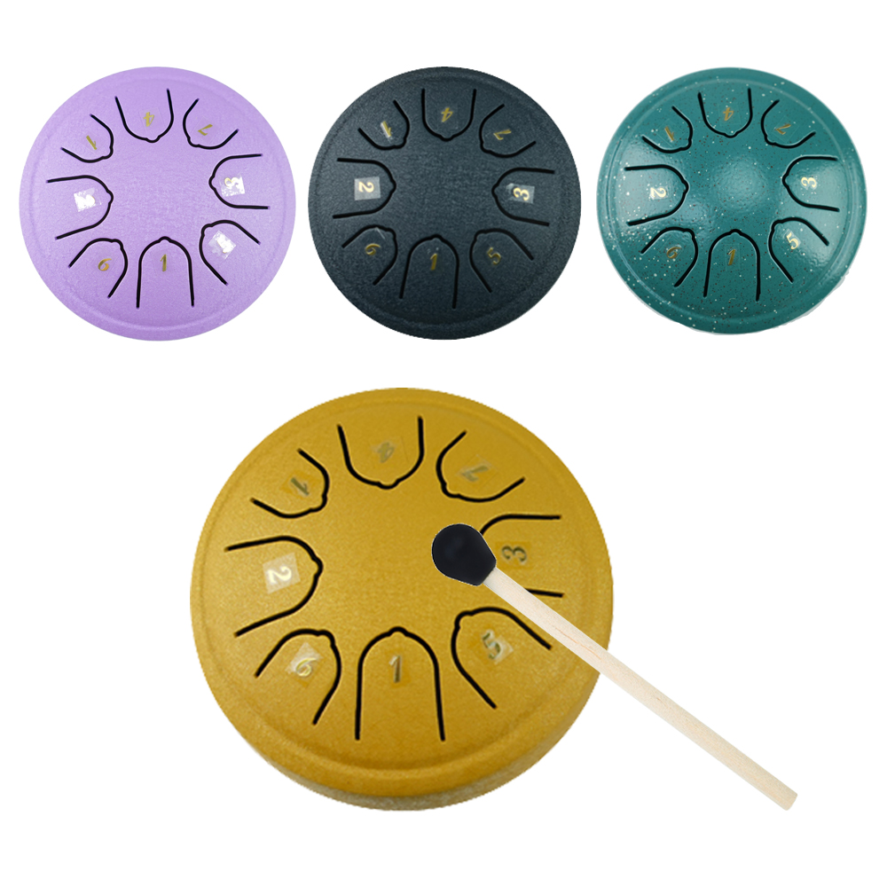 Musical Instrument Percussion - 4.5 Inch 8-tone Tongue Drum Steel