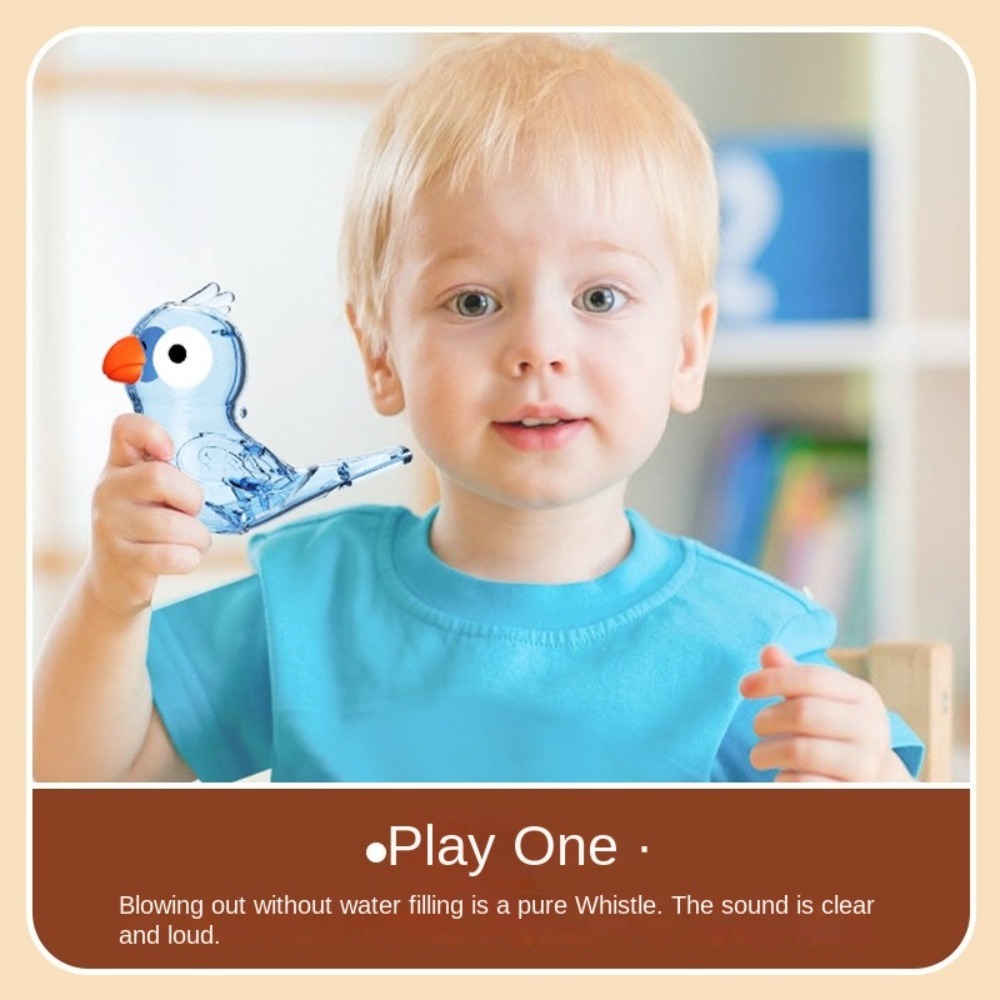 Musical Instrument You Squeeze - Cartoon Water Bird Whistle with Lanyard