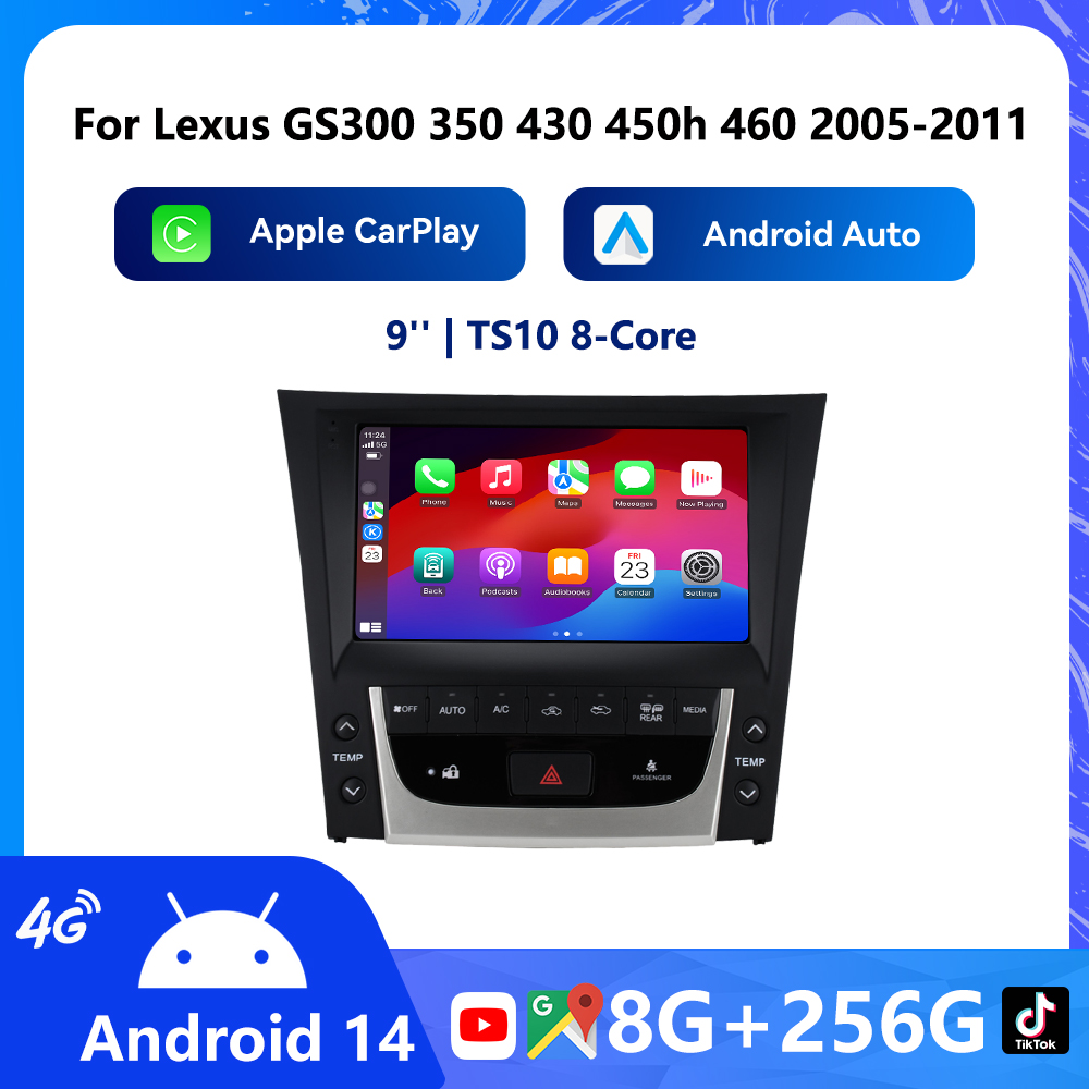 Musical Instrument Of India - Carplay Android14 For Lexus GS 300/350/430/450h/460