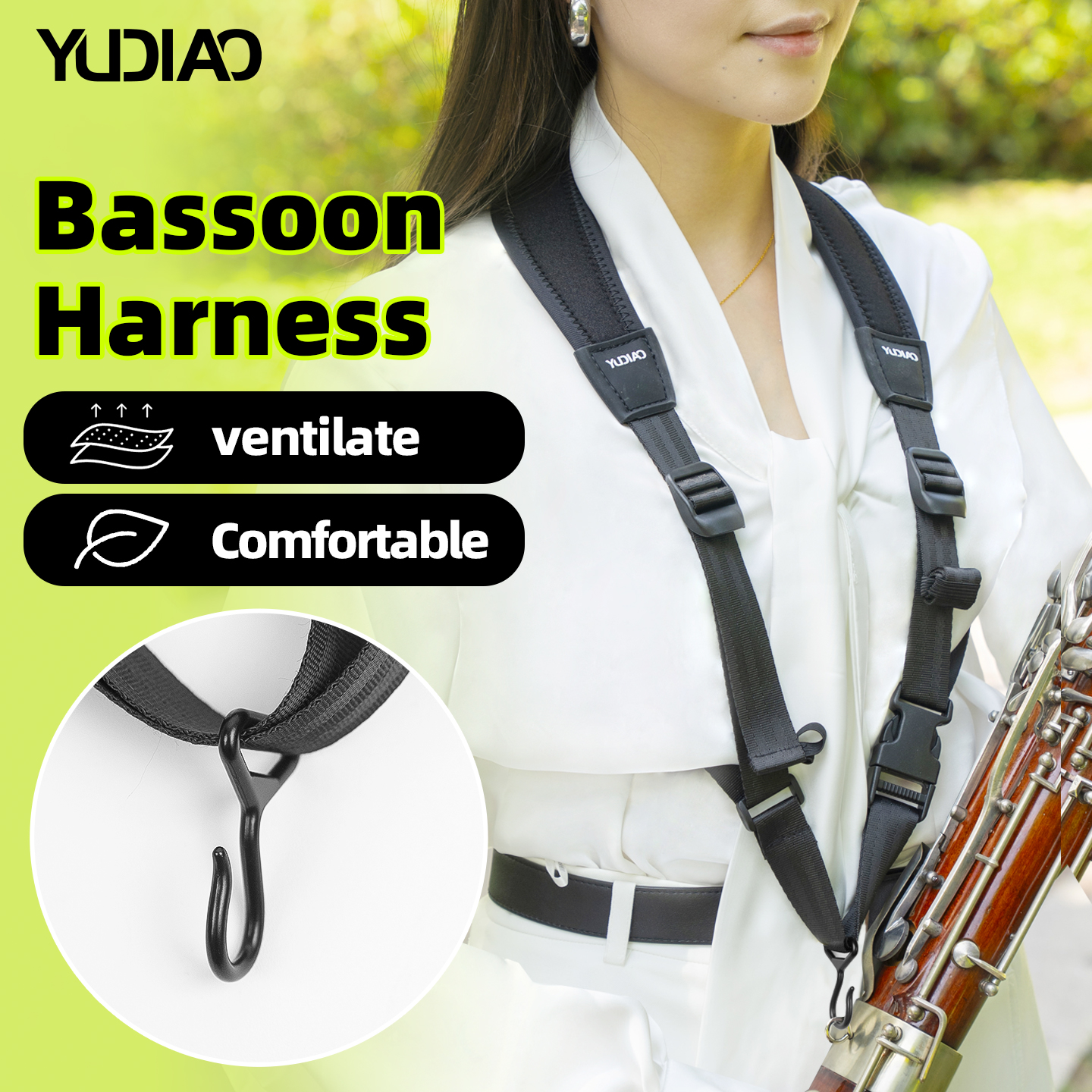 Bassoon Double Shoulder Strap, - đánh giá và giá Musical Instrument Bazooka