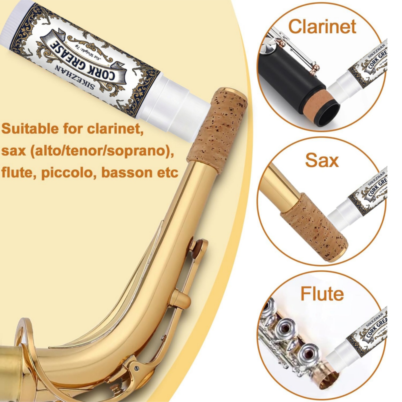 Premium Cork Grease for Clarin - đánh giá và giá Musical Instrument Bazooka