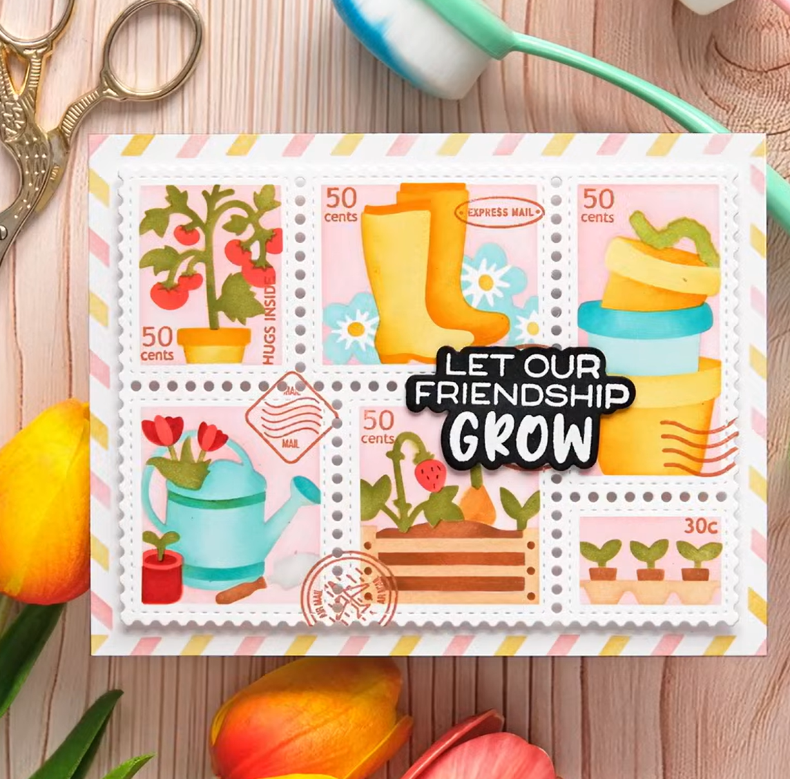 Seed Packet Postage Collage Ga - đánh giá và giá Musical Instrument Triangle
