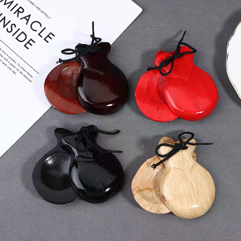 2Pcs Traditional Castanet Wood - đánh giá và giá Castanet Flamenco