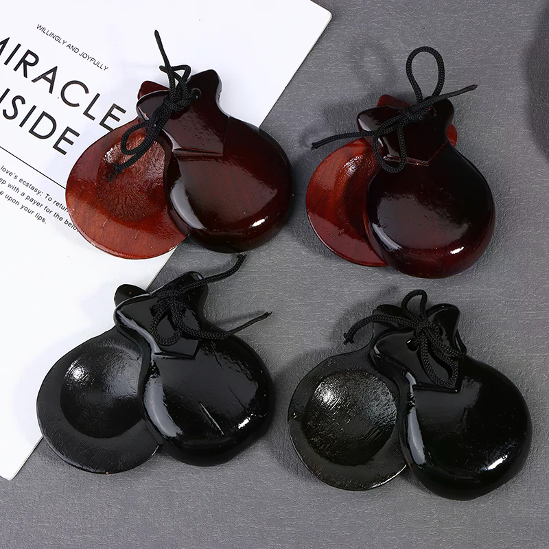 2Pcs Traditional Castanet Wood - đánh giá và giá Castanet Flamenco