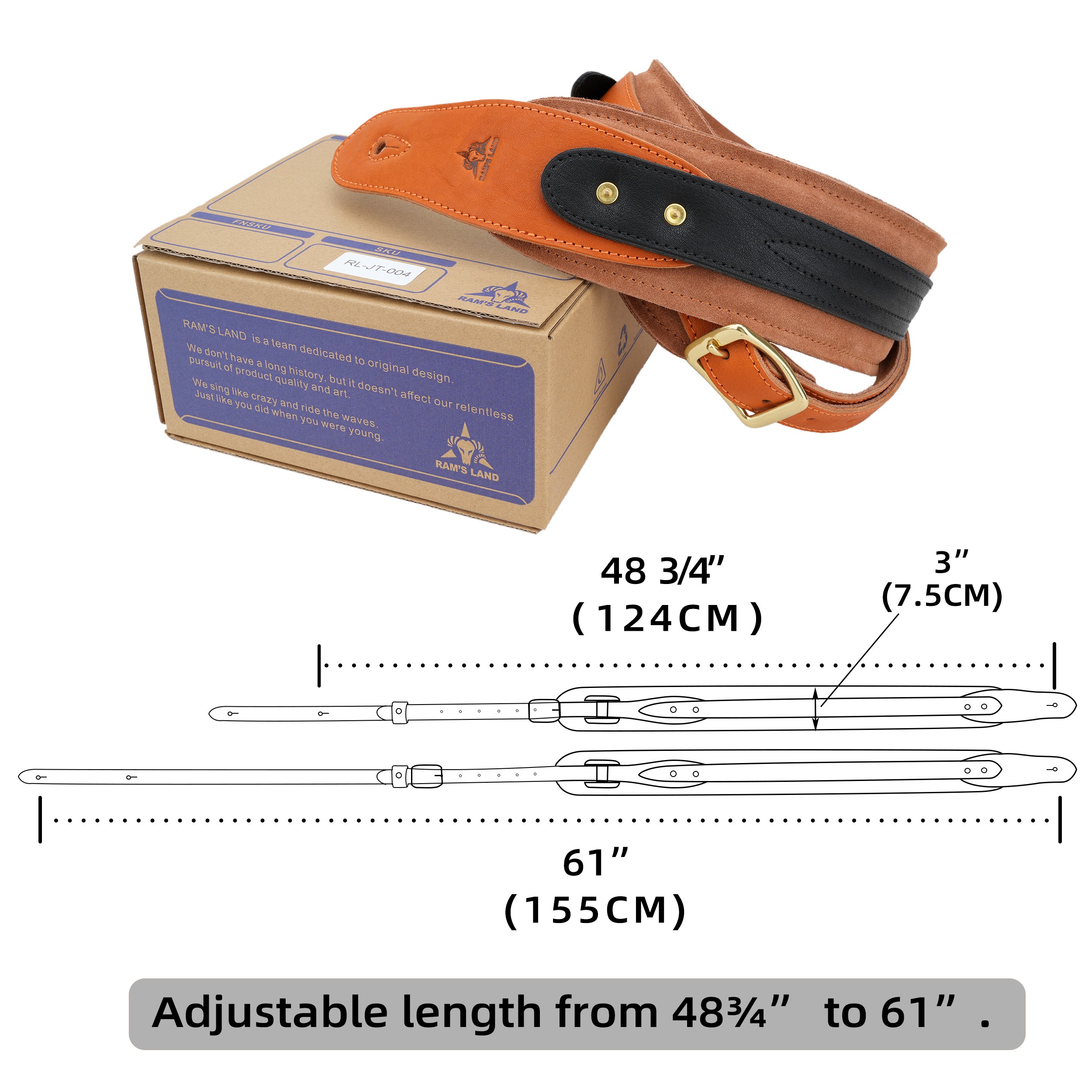 3 inch Wide Leather Guitar Str - đánh giá và giá Musical Instrument Band