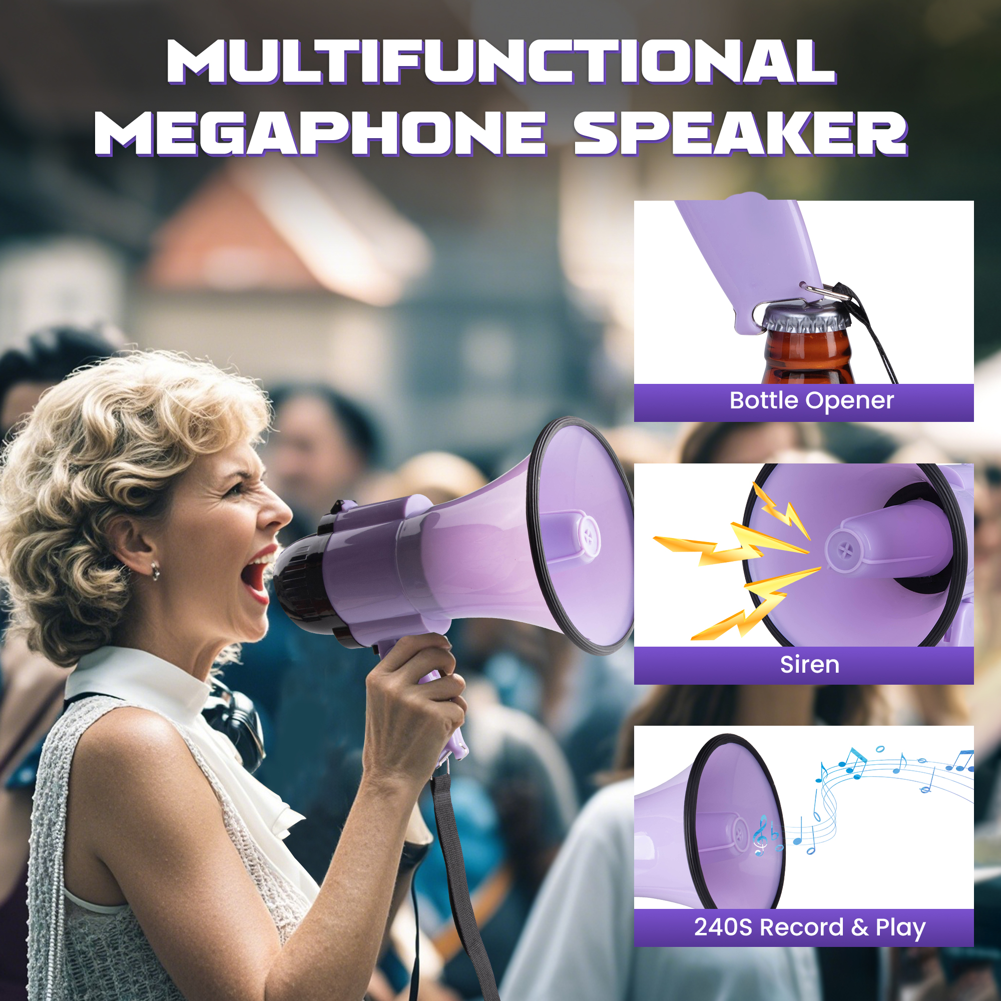 30 Watt Power Portable Megapho - đánh giá và giá Musical Instrument Band