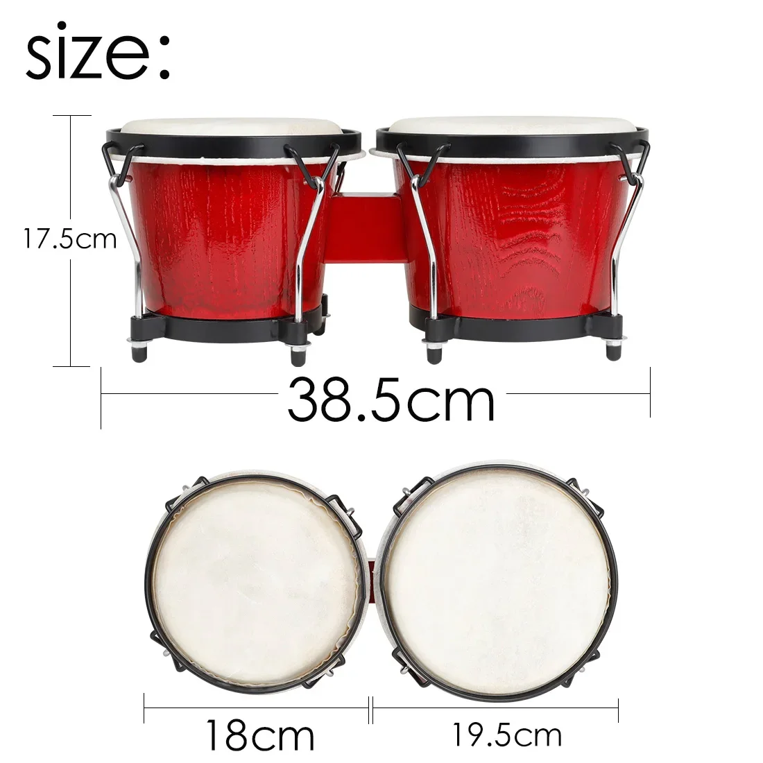 IRIN African Bongo Drums Woode - đánh giá và giá Musical Instrument Percussion