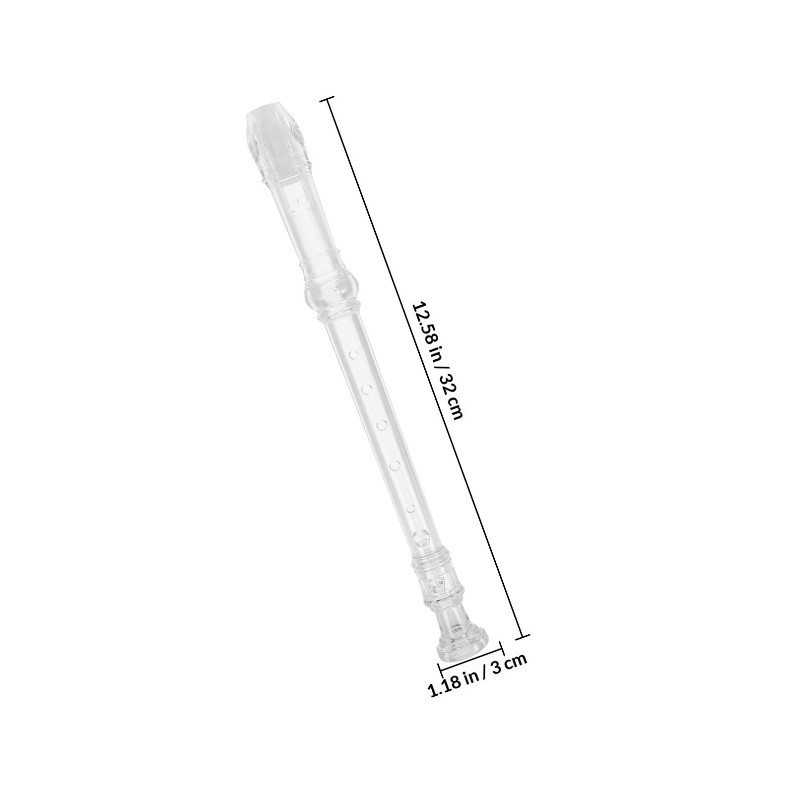 1Set 8-Hole Transparent Sopran - đánh giá và giá Musical Instrument Recorder