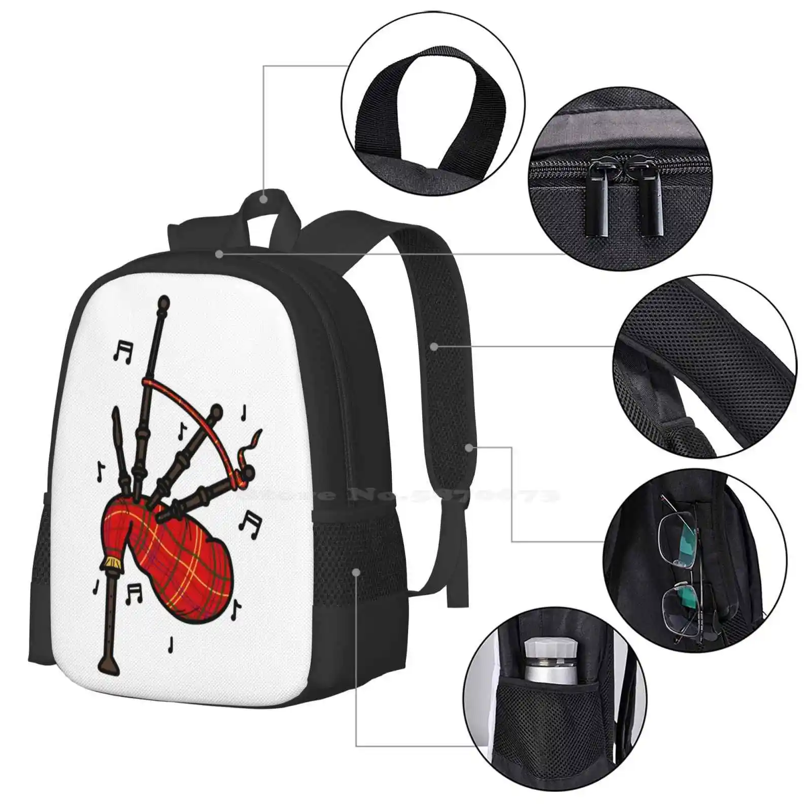 Bagpipes Pattern Design Bag St - đánh giá và giá Musical Instrument Of Scotland